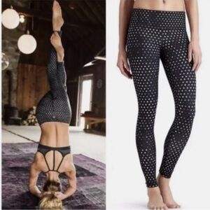 Athleta Black and White Polka Dot Leggings